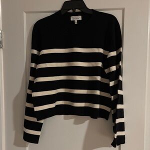 Black and White Striped Sweater